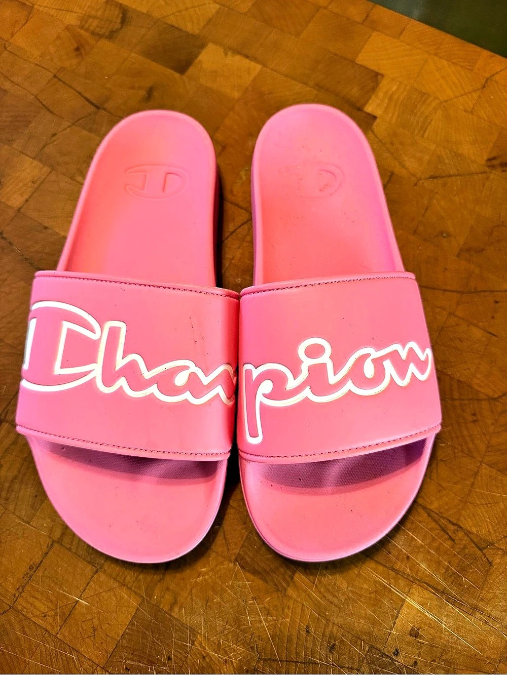 Champion IPO Squish Slide Sandals Pink